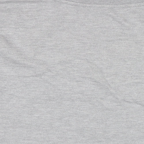 Zara Womens Grey Cotton Pullover Sweatshirt Size S