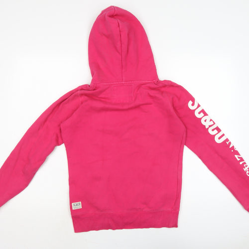Soulcare & Co Womens Pink Cotton Pullover Hoodie Size 8