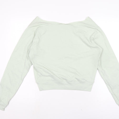 Victoria's Secret Womens Green Cotton Pullover Sweatshirt Size 8