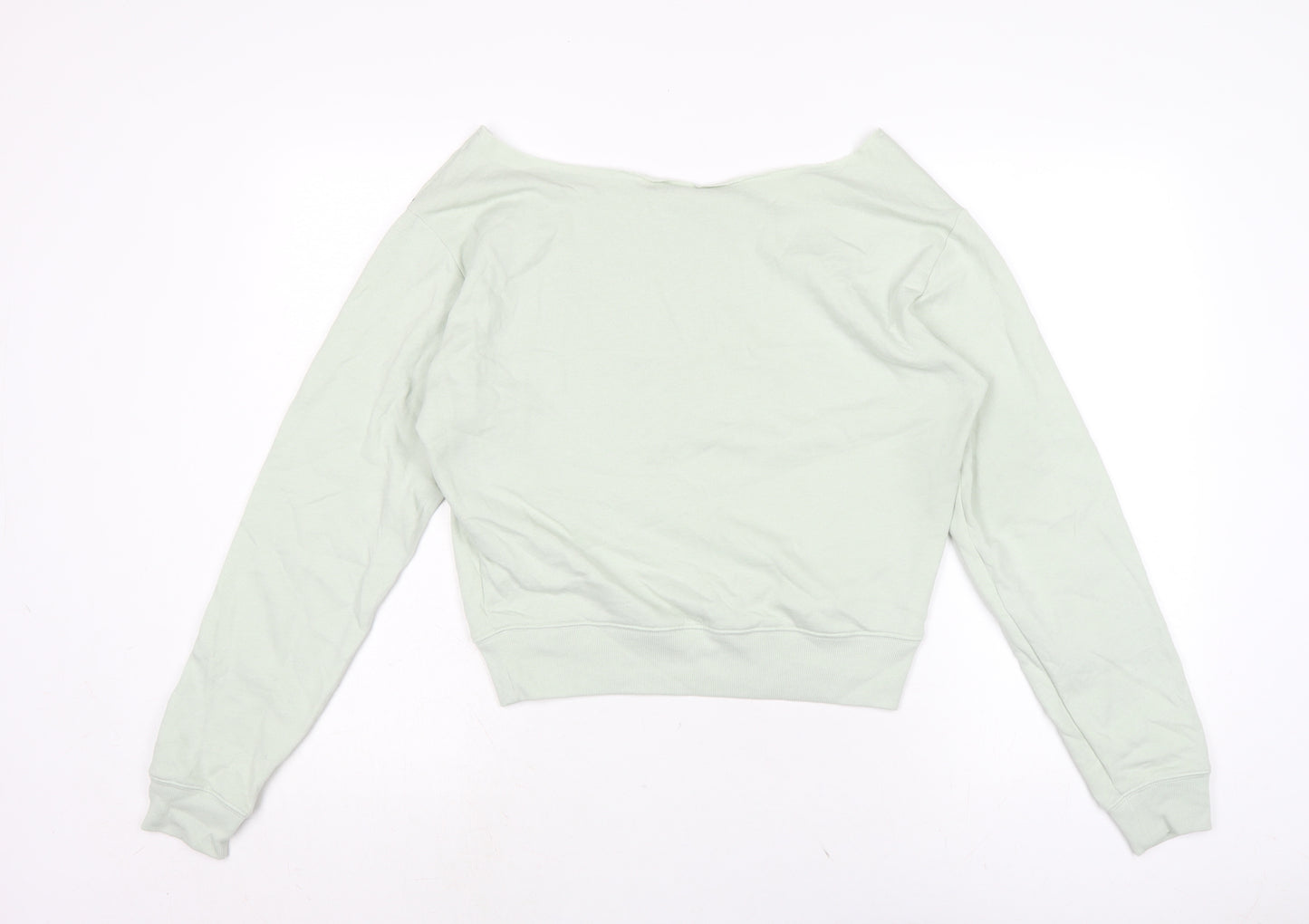 Victoria's Secret Womens Green Cotton Pullover Sweatshirt Size 8