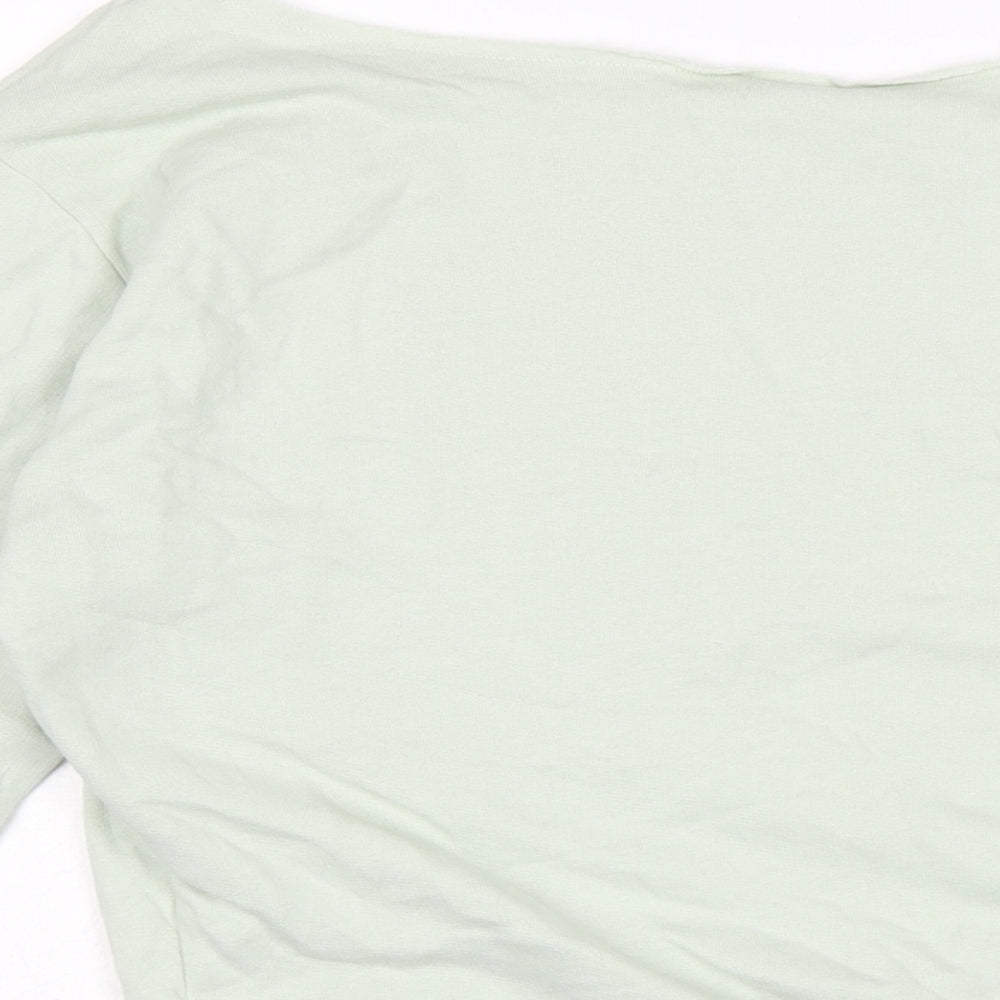 Victoria's Secret Womens Green Cotton Pullover Sweatshirt Size 8