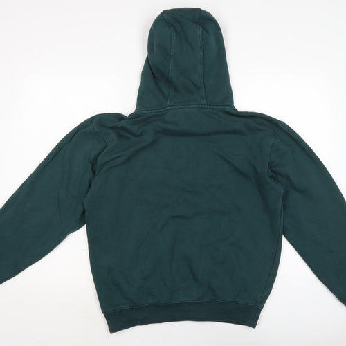 Oceans apart Mens Green Cotton Pullover Hoodie Size M