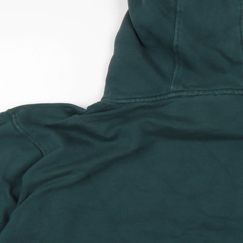 Oceans apart Mens Green Cotton Pullover Hoodie Size M