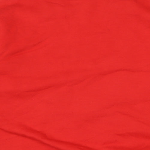 Divided Womens Red Cotton Pullover Sweatshirt Size M