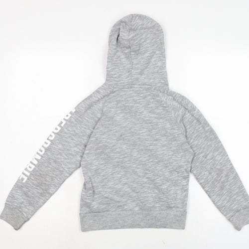 abercrombie kids Boys Grey Cotton Pullover Hoodie Size 7-8 Years