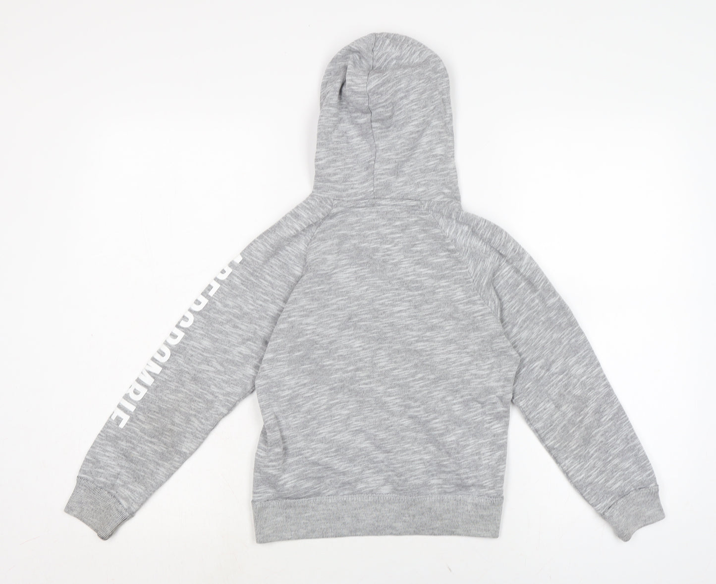 abercrombie kids Boys Grey Cotton Pullover Hoodie Size 7-8 Years