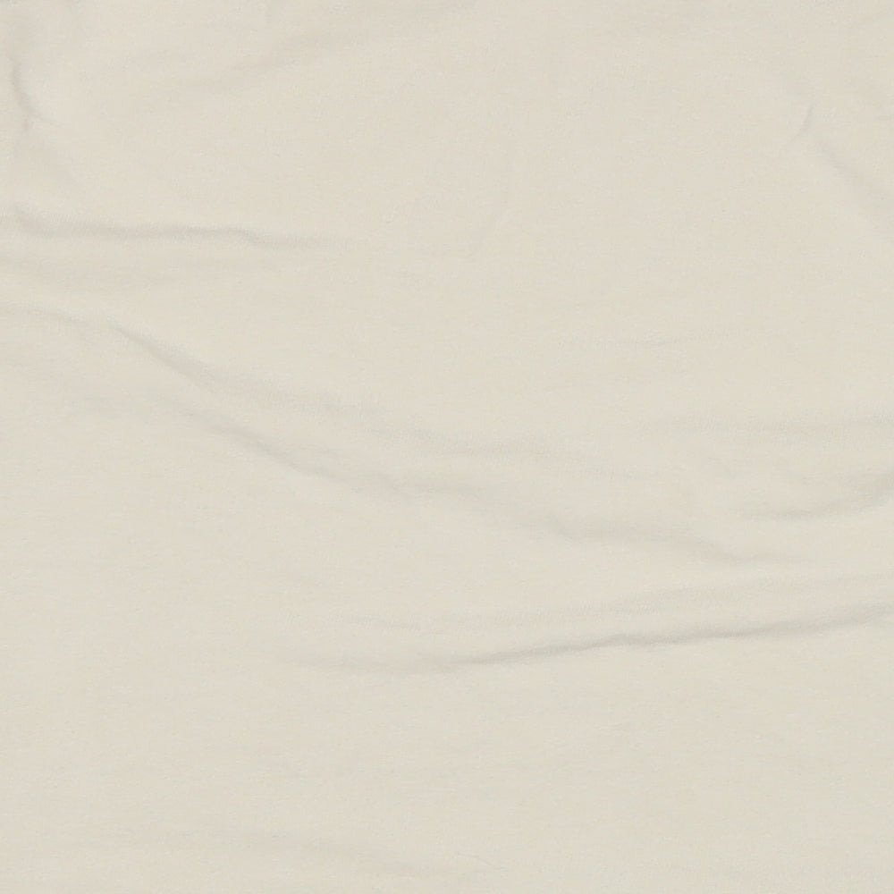 River Island Womens Ivory Cotton Pullover Sweatshirt Size 8