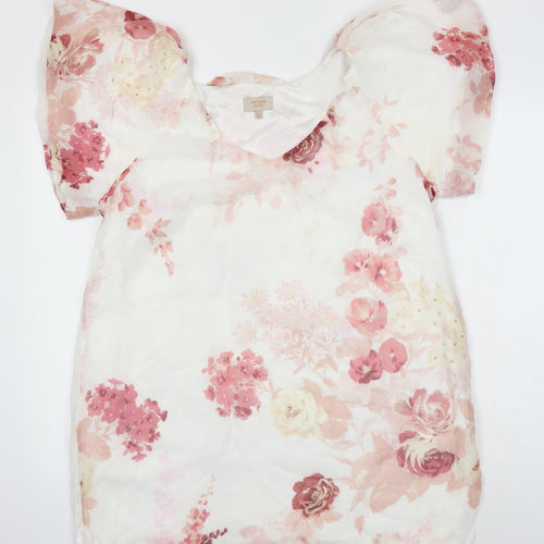 Modern rarity Womens Multicoloured Floral Viscose Kimono Blouse Size 10 Sweetheart