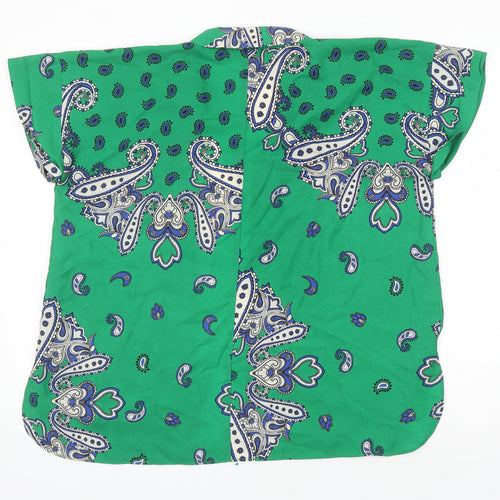 Zara Womens Multicoloured Floral Polyester Tunic Blouse Size S Collared
