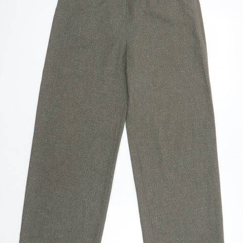 Alex & Co Womens Brown Polyester Trousers Size 12 L29 in Regular Zip