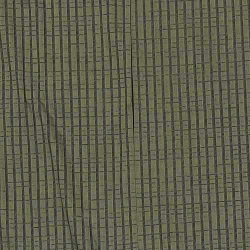Missguided Womens Green Herringbone Polyester Straight & Pencil Skirt Size 8 - Elasticated Waist
