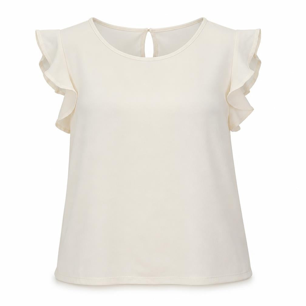 Front view of New Look women’s grey herringbone polyester tunic blouse, size UK 18, boat neck