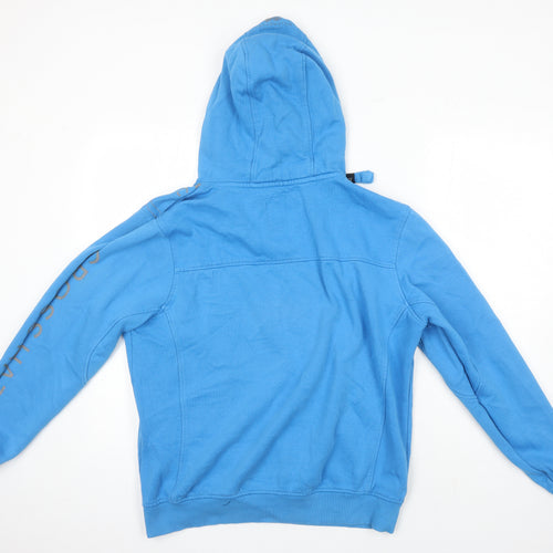 Crosshatch Womens Blue Cotton Pullover Hoodie Size S