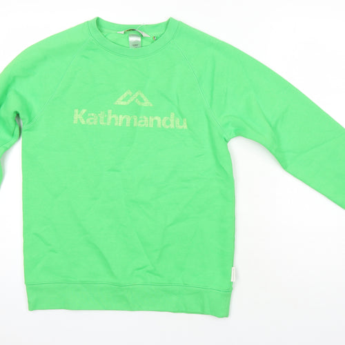 Kathmandu Womens Green Cotton Blend Pullover Hoodie Size XS