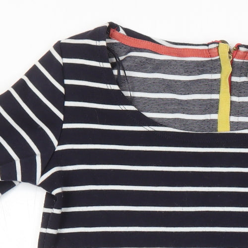 Joules Womens Multicoloured Striped 100% Cotton Shift Size XS Boat Neck