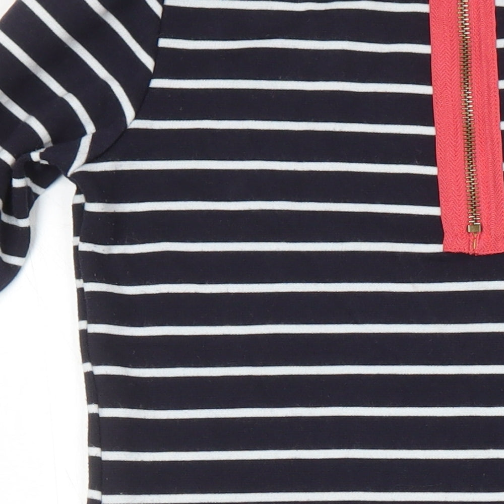 Joules Womens Multicoloured Striped 100% Cotton Shift Size XS Boat Neck