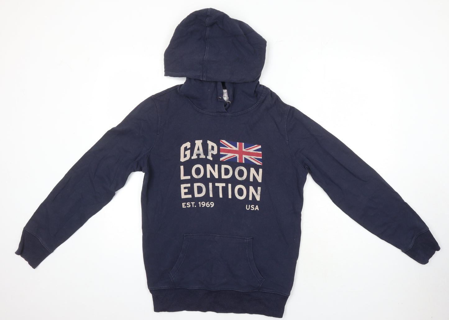 Gap Womens Blue 100% Cotton Pullover Hoodie Size L
