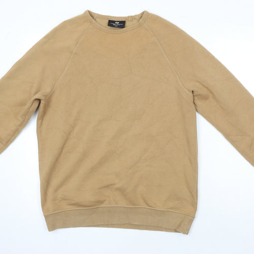 H&M Womens Brown Cotton Pullover Sweatshirt Size S