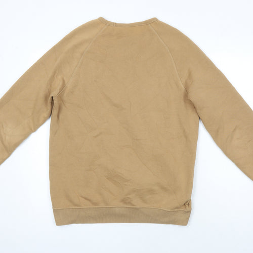 H&M Womens Brown Cotton Pullover Sweatshirt Size S