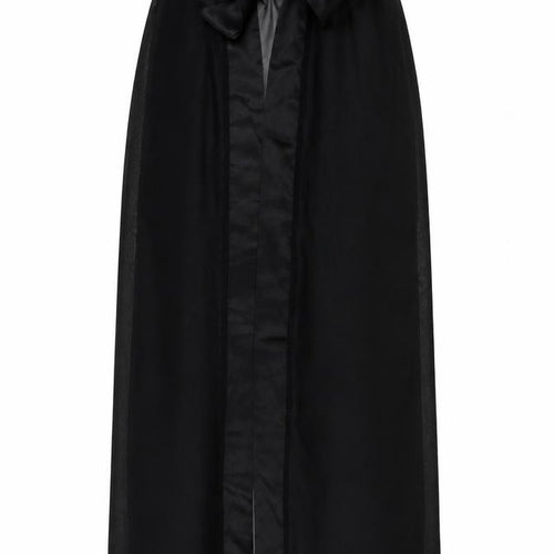 Boohoo Womens Black Polyester Wrap Skirt Size S Tie - Skirt Cover