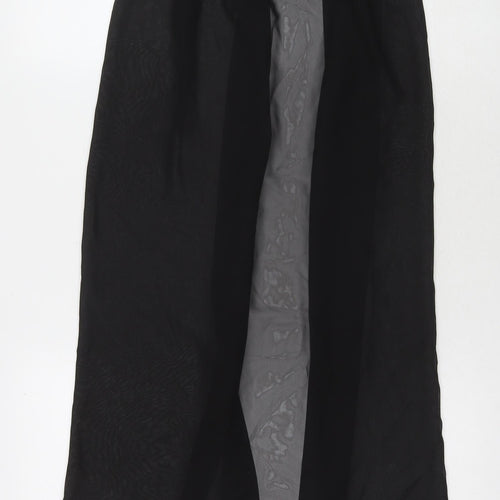 Boohoo Womens Black Polyester Wrap Skirt Size S Tie - Skirt Cover