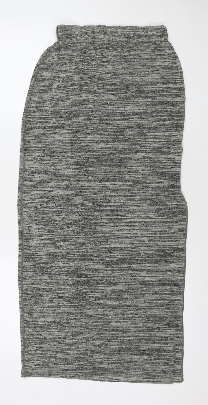 Selected Womens Grey Viscose Maxi Skirt Size XS