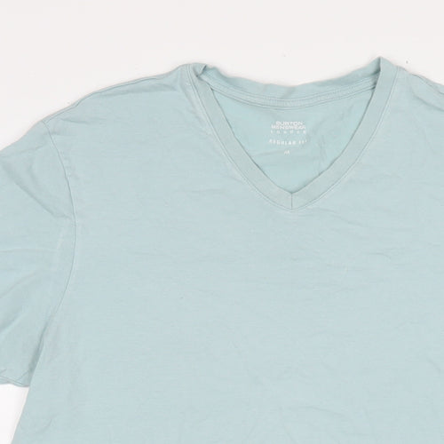 Burton Mens Blue Cotton T-Shirt Size M Round Neck