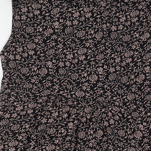 Masai Clothing Womens Beige Floral Polyester Tunic Tank Size M Round Neck