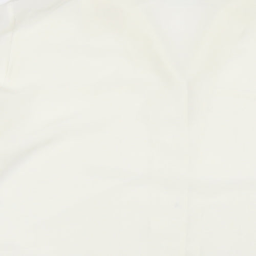 Bella Moda Womens White Polyester Basic Button-Up Size 20 Collared