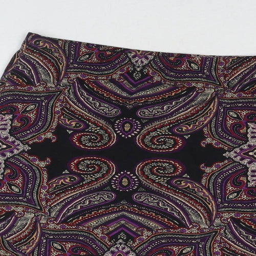 Marks and Spencer Womens Multicoloured Paisley Polyester Maxi Skirt Size 18
