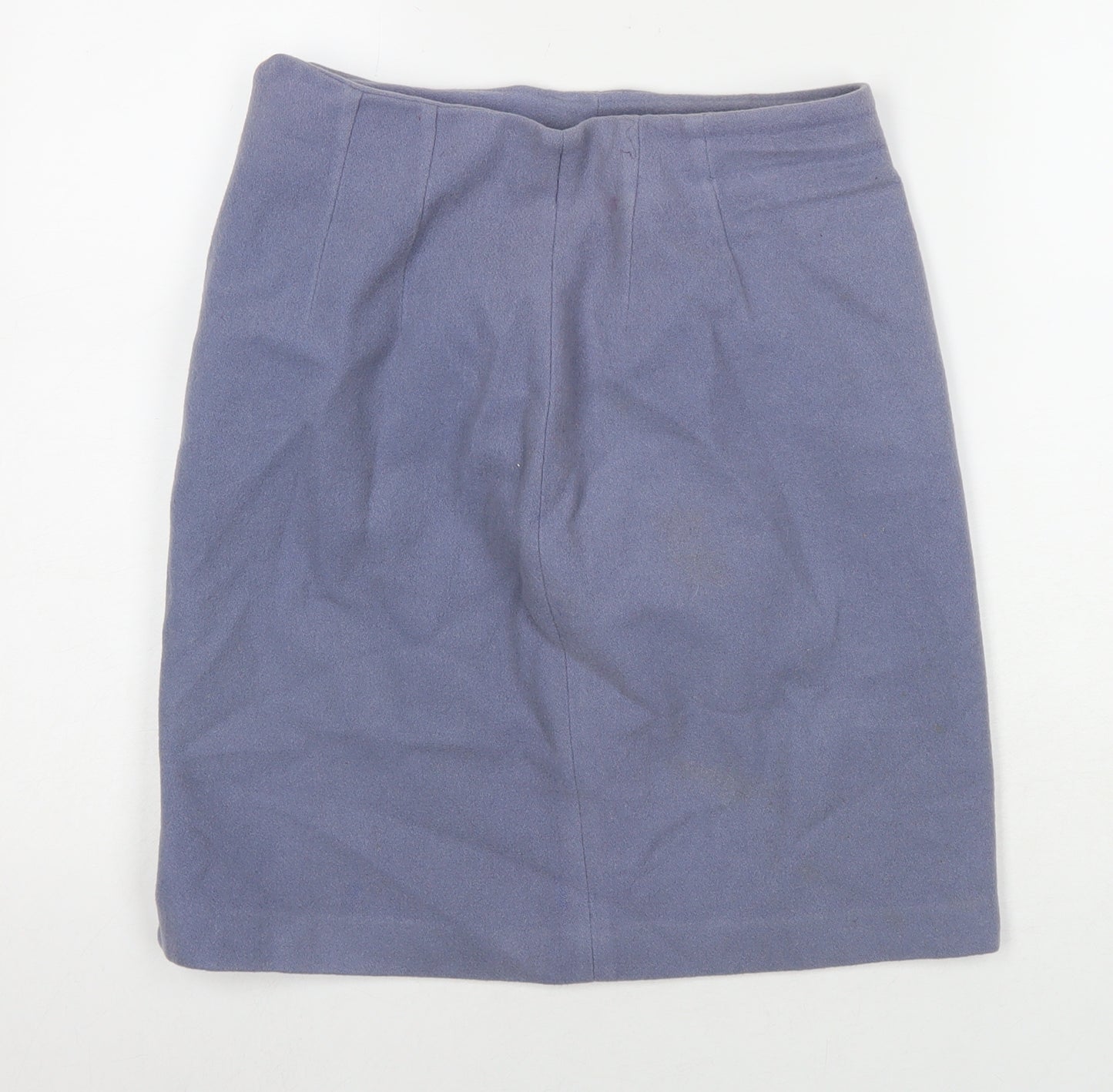 Part Two Womens Blue Polyester A-Line Skirt Size 12 Zip