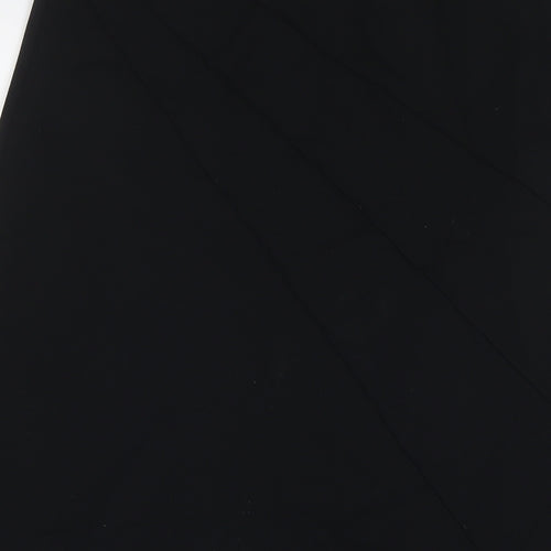 Marks and Spencer Womens Black Polyester Maxi Skirt Size 12 Zip