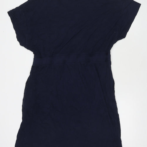 NEXT Womens Blue Viscose Fit & Flare Size 20 Round Neck Pullover