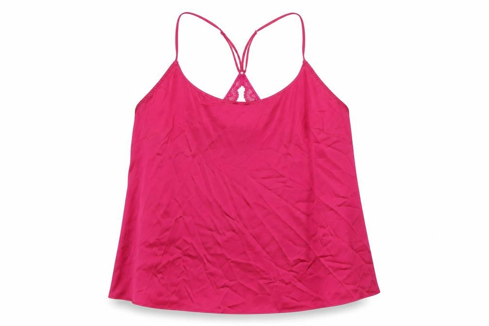 Marks and Spencer Womens Pink Polyester Camisole Tank Size L Round Neck