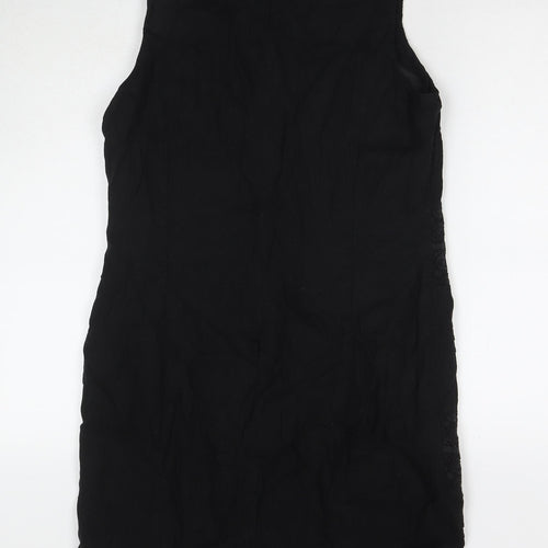 Autonomy Womens Black Cotton A-Line Size 14 Round Neck Zip