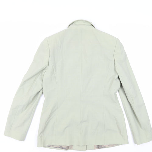 J.Taylor Womens Green Jacket Blazer Size 12 Button