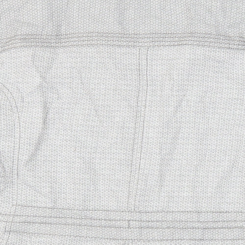 NEXT Womens Grey Geometric Jacket Size 18 Zip