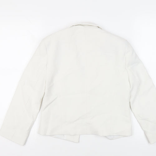 New Look Womens White Jacket Blazer Size 8 - Open