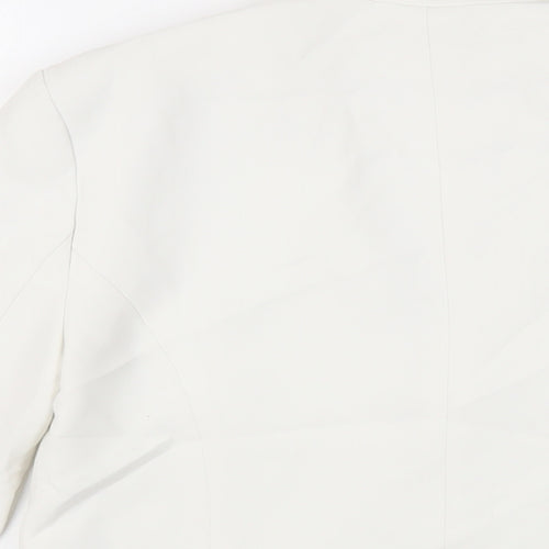 New Look Womens White Jacket Blazer Size 8 - Open