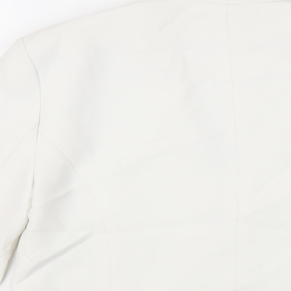 New Look Womens White Jacket Blazer Size 8 - Open