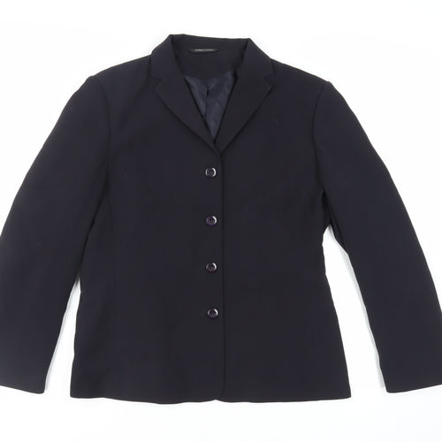 Dunnes Stores Womens Blue Jacket Blazer Size 14 Button