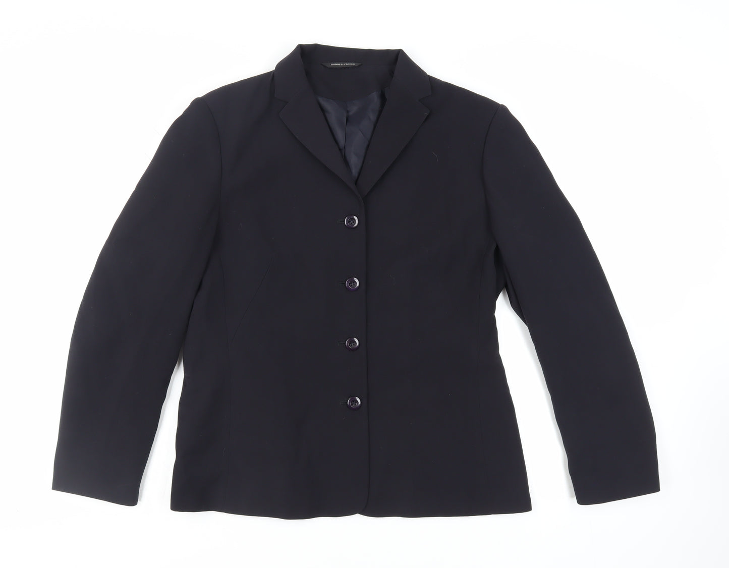 Dunnes Stores Womens Blue Jacket Blazer Size 14 Button