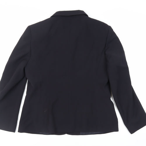 Dunnes Stores Womens Blue Jacket Blazer Size 14 Button
