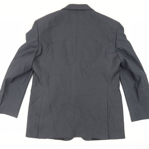 Greenwoods Mens Blue Polyester Jacket Suit Jacket Size 42 Regular