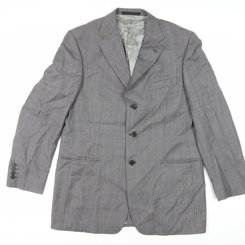 Marks and Spencer Mens Grey Wool Jacket Suit Jacket Size 42 Regular