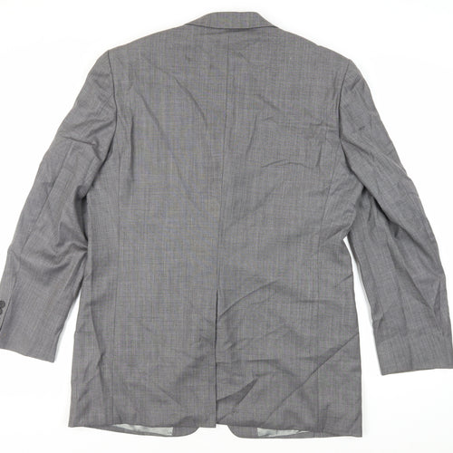 Marks and Spencer Mens Grey Wool Jacket Suit Jacket Size 42 Regular