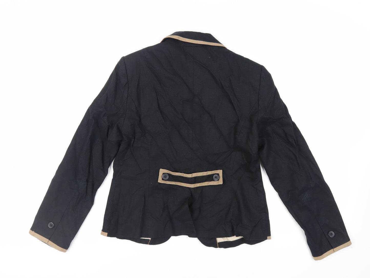 NEXT Womens Black Jacket Blazer Size 14 Button