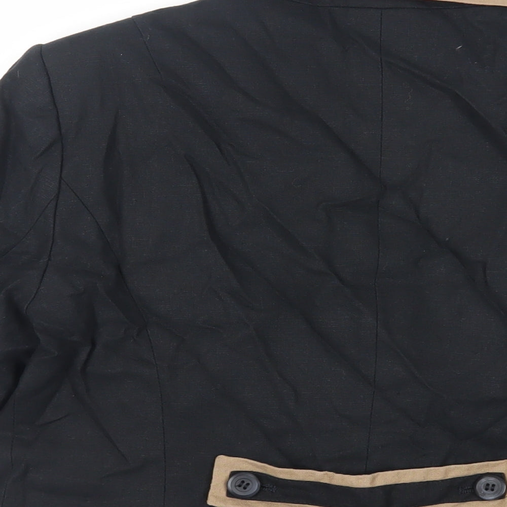 NEXT Womens Black Jacket Blazer Size 14 Button