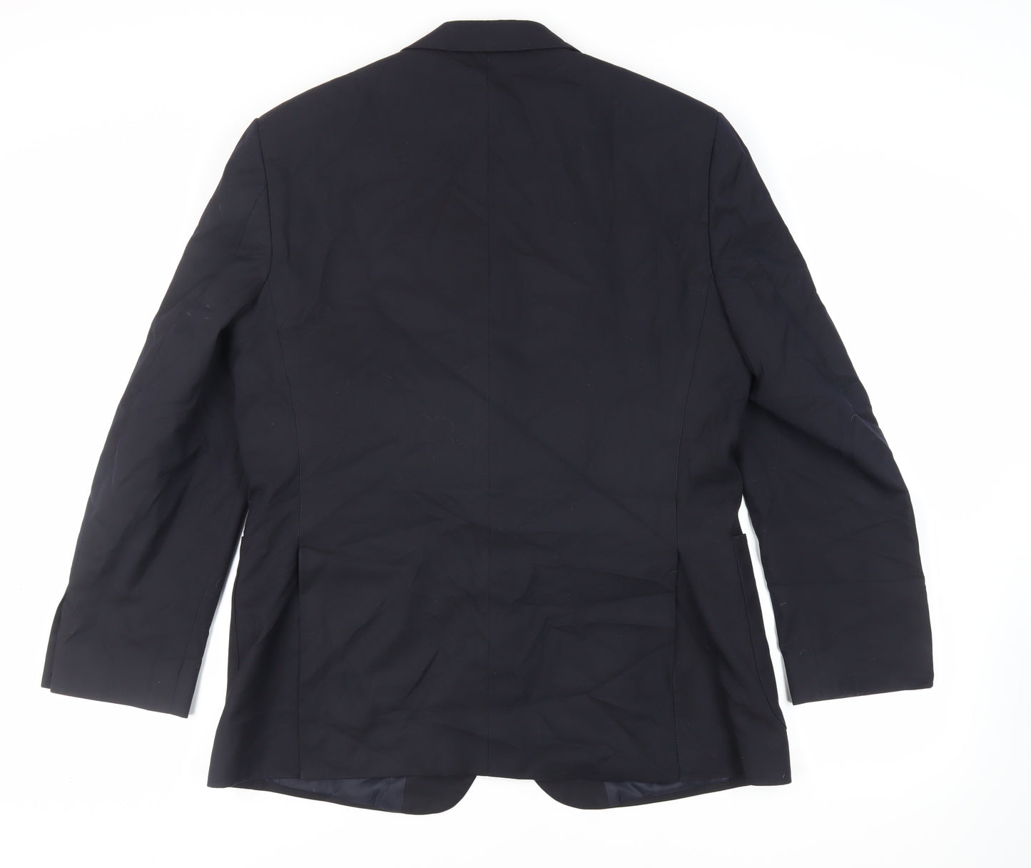 Marks and Spencer Mens Blue Polyester Jacket Suit Jacket Size 42 Regular