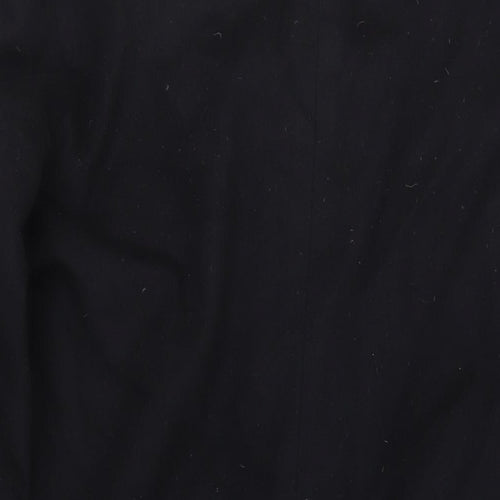 IMC Mens Black Overcoat Coat Size L Button